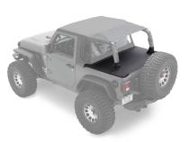 Cargo Deck Covers For Jeep 2018-Current Wrangler JL 2 Door Factory Soft top Removed No Belt Rail Channels Black Diamond Bestop