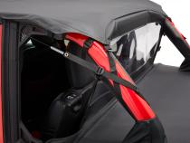 Cargo Deck Covers For Jeep 2018-2023 Wrangler JL 4 Door Factory Soft top Removed No Belt Rail Channels Black Diamond Bestop
