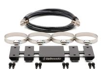 Compressor Mount &amp;amp; Connection Kit UTV for ARB &amp;amp; EGOI II Dual Air Compressor Black Up Down Air
