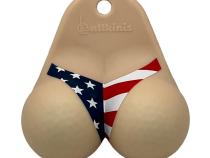 Bottom Vanilla USA Bikini Golf Ball Holder Ballkinis