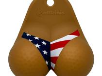 Bottom Mocha USA Bikini Golf Ball Holder Ballkinis