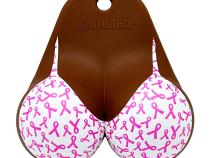 Top Chocolate Breast Cancer Ribbon Bikini Golf Ball Holder Ballkinis