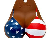 Bikini Golf Ball Holder Top Chocolate USA Ballkinis