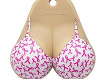 Top Vanilla Breast Cancer Ribbon Bikini Golf Ball Holder Ballkinis