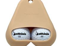 Top Vanilla Breast Cancer Ribbon Bikini Golf Ball Holder Ballkinis