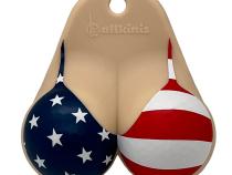 Bikini Golf Ball Holder Top Vanilla USA Ballkinis