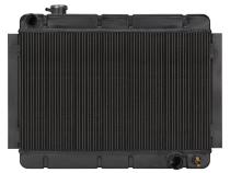 67-69 Camaro Nova Firebird Manual Performance Radiator Black Night Rider Series Cold Case Radiators
