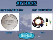 Impala Radiator 61-65 Impala 500 Box Aluminum Performance Radiator and Dual 12 Inch Fans Kit Cold Case Radiators