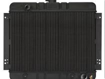 62-67 Chevy Nova Automatic Aluminum Radiator Black Night Rider Series Cold Case Radiators
