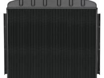 55-56 Tri-5 Chevy 6 Cyclinder Front Mount Aluminum Radiator Black Night Rider Series Cold Case Radiators
