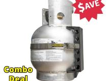 10 Lb Aluminum Propane Tank Worthington With Stainless Steel Bracket Power Tank