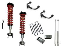 1-4 Inch Adjustable Coilovers/3 Inch Rear Blocks w/ U Bolts/Shocks and Front Upper Control Arms Freedom Off-Road