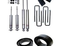 3 Inch Front 2 Inch Rear Blocks w/ U-Bolts Lift Leveling Kit with Shocks 99-06 Silverado/Sierra 1500 RWD Freedom Off-Road