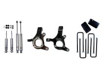 3 Inch Lift Spindles 2 Inch Rear Lift Blocks w/ U Bolts + Shocks 99-06 Silverado/Sierra 1500 RWD Freedom Off-Road