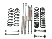 07-18 Jeep JK Wrangler 4 Inch 4DR/4.5 Inch 2DR Lift w/ Coil Springs, Monotube Shocks, Adjustable Front End Link Disconnects, and Fixed Rear End Links Freedom Off Road
