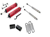 2.5-5 Inch Adjustable Coilovers 3 Inch Rear Blocks w/U Bolts and Shocks 05-23 Tacoma Freedom Off-Road
