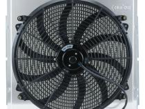 Mustang Aluminum Radiator and 16 Inch Fan Kit 64-66 Mustang 5.0 Manual Cold Case Radiators