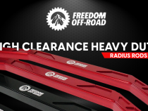 High Clearance Heavy Duty Radius Rod Set (4) - Polished 17-24 Polaris RZR Freedom Off-Road