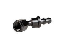 -6 45 Deg to Hose Barb Black Fleece Performance
