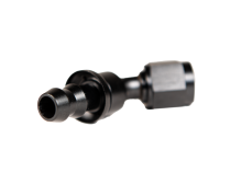 -6 45 Deg to Hose Barb Black Fleece Performance