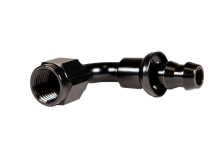 -10 90 Deg to Hose Barb Black Fleece Performance