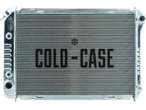 1987-1993 Ford Mustang Cobra Aluminum Radiator Auto Transmission Dual 12 Inch Fans Cold Case Radiators