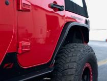 Aluminum Crusher 2 Inch Rear Fenders for Jeep JK / JKU Motobilt