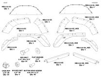 Rear Aluminum Inner Fenders for Jeep JT Gladiator Motobilt