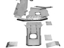 Skid Plate System for 2007-2011 JKU 4-Door Motobilt