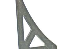 Two Slot Gusset 3x3 Inch Steel Motobilt