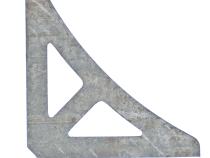Two Slot Gusset 3x3 Inch Steel Motobilt