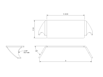 Large Trick Tab for 1.75 Inch Tube Motobilt