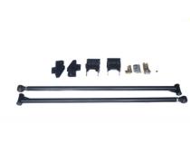 Premium 2.0 Inch Diameter Traction Bars Black Semi Gloss Powder Coat for 05-20 Ford Superduty Long Bed with 3.5 Inch Per Axle No Limit Fabrication