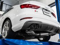 Audi 3 Inch Cat back Carbon Fiber Tips Armor Pro Series For 15-20 Audi S3 MBRP