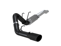 Ford 4 Inch Exhaust Resonator Back Single Side Exit Armor BLK For 17-Up Ford F250/F350 MBRP