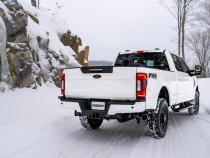 Ford 4 Inch Exhaust Resonator Back Single Side Exit Armor BLK For 17-Up Ford F250/F350 MBRP