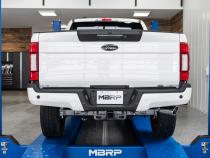 Ford 4 Inch Exhaust Resonator Back Single Side Exit Armor BLK For 17-Up Ford F250/F350 MBRP