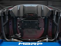 2.5 Inch Axle Back With Quad 4 Inch Dual Wall Tips For 18-23 Ford Mustang GT 5.0L Non Active Exhaust Armor BLK MBRP