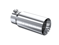 Exhaust Tail Pipe Tip 5 Inch O.D. Dual Wall Straight 4 Inch Inlet 12 Inch Length T304 Stainless Steel MBRP