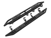 Side Step Nerf Bars Running Boards Kit For 07-18 Silverado/Sierra 1500 07-19 2500/3500HD Extended/Double Cab Textured Black Star Armor Tyger Auto