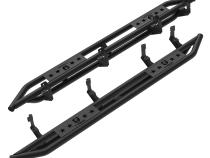 Side Step Nerf Bars Running Boards Kit For 19-22 Silverado/Sierra 1500 and 20 2500/3500HD Double/Extended Cab Textured Black Star Armor Tyger Auto