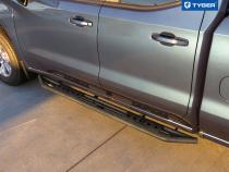Side Step Nerf Bars Running Boards Kit For 19-22 Silverado/Sierra 1500 and 20 2500/3500HD Double/Extended Cab Textured Black Star Armor Tyger Auto