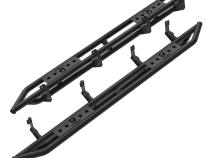 Side Step Rails Nerf Bars Running Boards Kit For 19-22 Silverado/Sierra 1500 and 20 2500/3500HD Crew Cab Textured Black Star Armor Tyger Auto