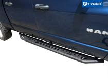 Side Step Rails Nerf Bars Running Boards Kit For 02-08 Ram 1500 03-09 2500/3500 Quad Cab Textured Black Tyger Auto