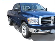 Side Step Rails Nerf Bars Running Boards Kit For 02-08 Ram 1500 03-09 2500/3500 Quad Cab Textured Black Tyger Auto