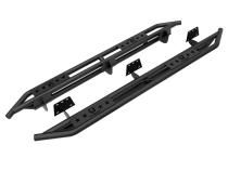 Side Step Rails Nerf Bars Running Boards Kit For 19-22 Dodge Ram 1500 Crew Cab Not For 19-20 Classic Textured Black Tyger Auto