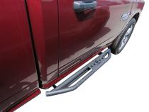 Side Step Rails Nerf Bars Running Boards Kit For 09-18 Dodge Ram 1500 10-22 Ram 2500/3500 Regular Cab Only Textured Black Tyger Auto