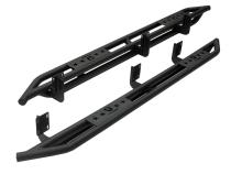 Side Step Rails Nerf Bars Running Boards Kit For 99-16 F250/F350 Super Crew Cab Textured Black Tyger Auto