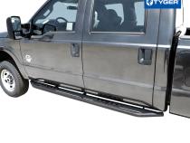 Side Step Rails Nerf Bars Running Boards Kit For 99-16 F250/F350 Super Crew Cab Textured Black Tyger Auto