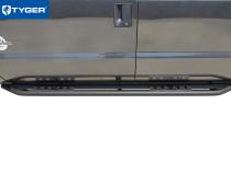 Side Step Rails Nerf Bars Running Boards Kit For 99-16 F250/F350 Super Crew Cab Textured Black Tyger Auto